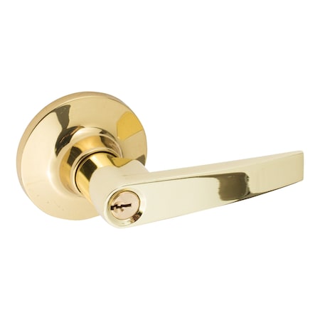 Sure-Loc Hardware Sure-Loc Hardware Cedar Entrance Lever, Polished Brass CD107 3